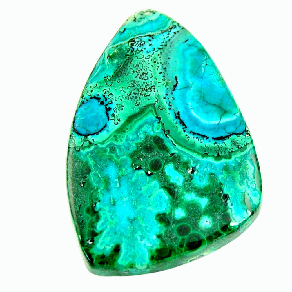 Natural 19.45cts malachite in turquoise green 23.5x17 mm loose gemstone s17275