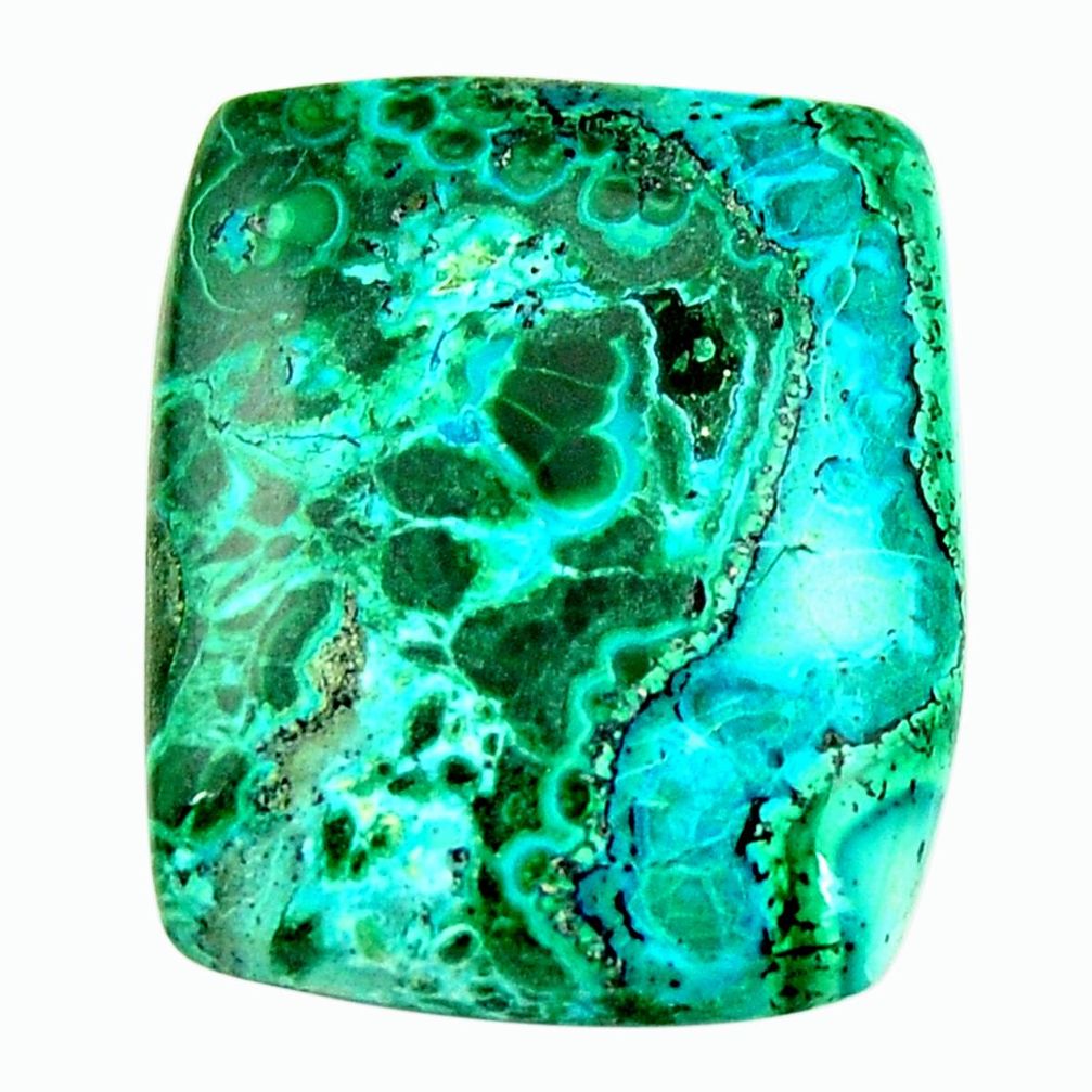 Natural 22.40cts malachite in turquoise green 24x20 mm loose gemstone s17242