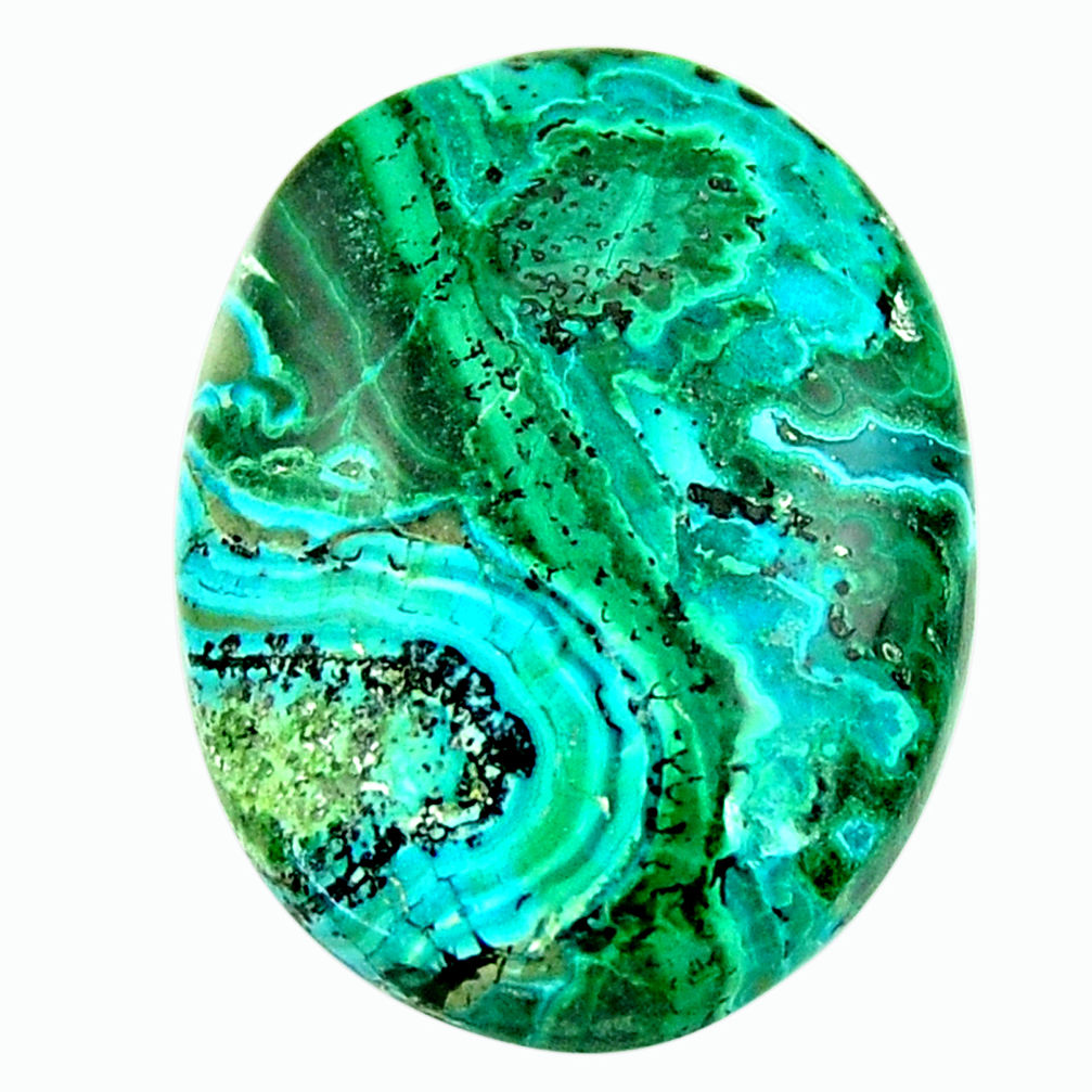 Natural 19.45cts malachite in turquoise green 25x19 mm loose gemstone s17266