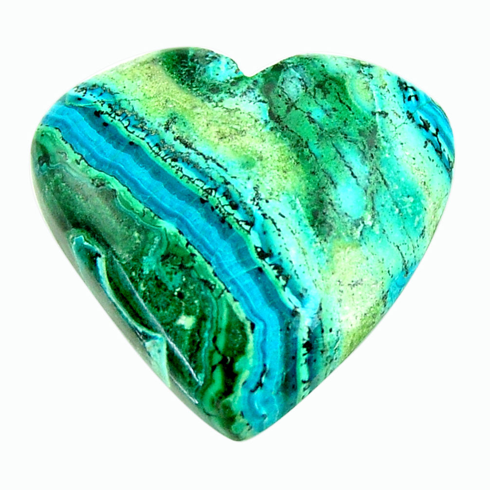Natural 20.30cts malachite in turquoise green 25x23 mm loose gemstone s17255