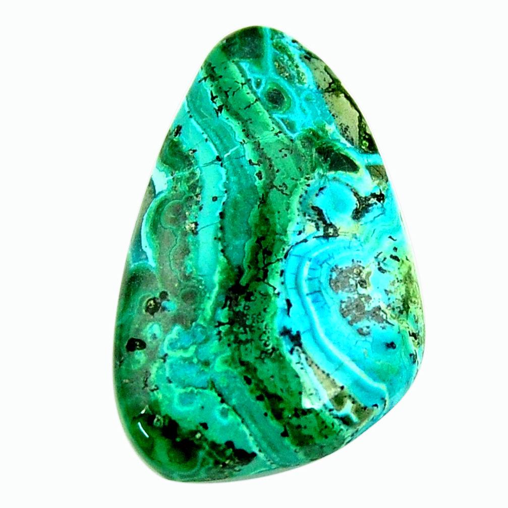 Natural 17.40cts malachite in turquoise green 26x17 mm loose gemstone s17239