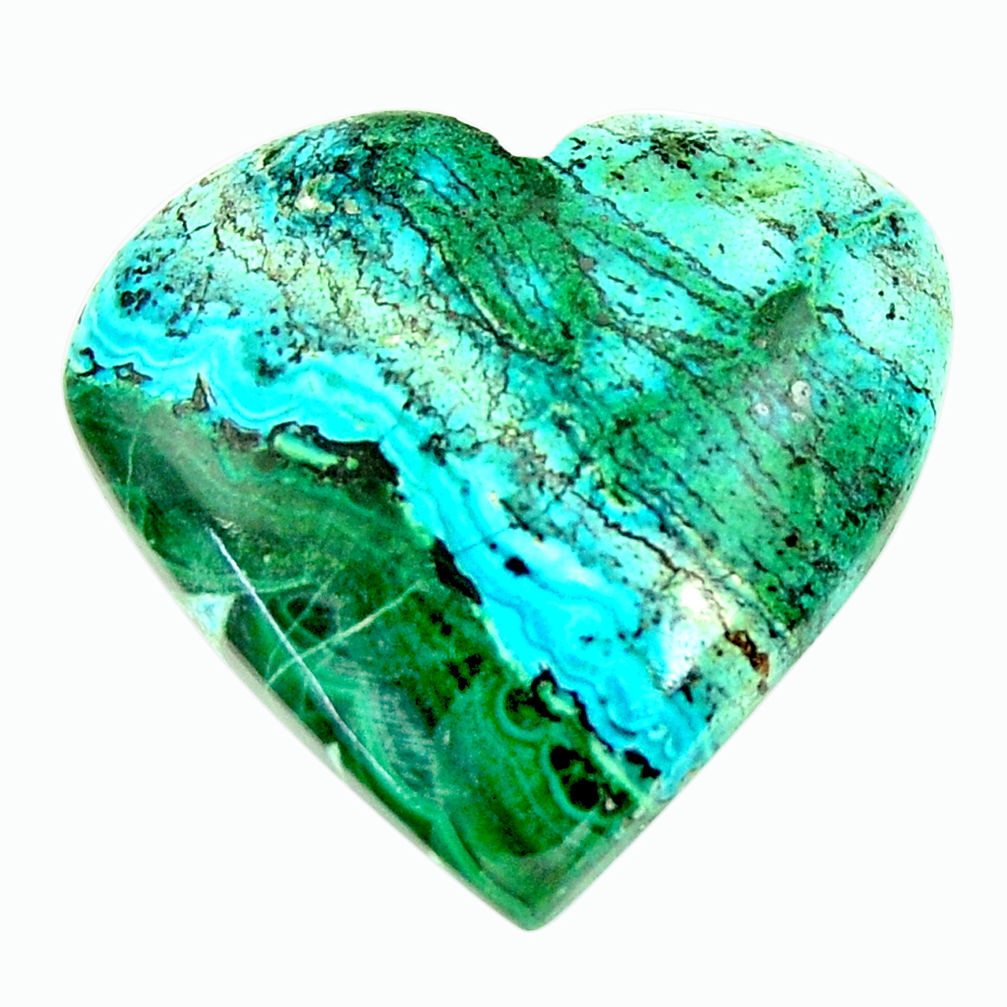 Natural 23.15cts malachite in turquoise green 26x25 mm loose gemstone s17260