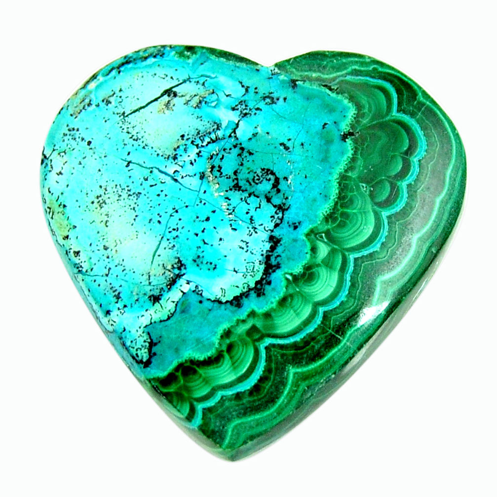 Natural 36.30cts malachite in turquoise green 28x28 mm loose gemstone s17203