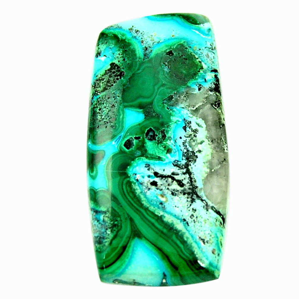 Natural 14.45cts malachite in turquoise green 29x16 mm loose gemstone s17225