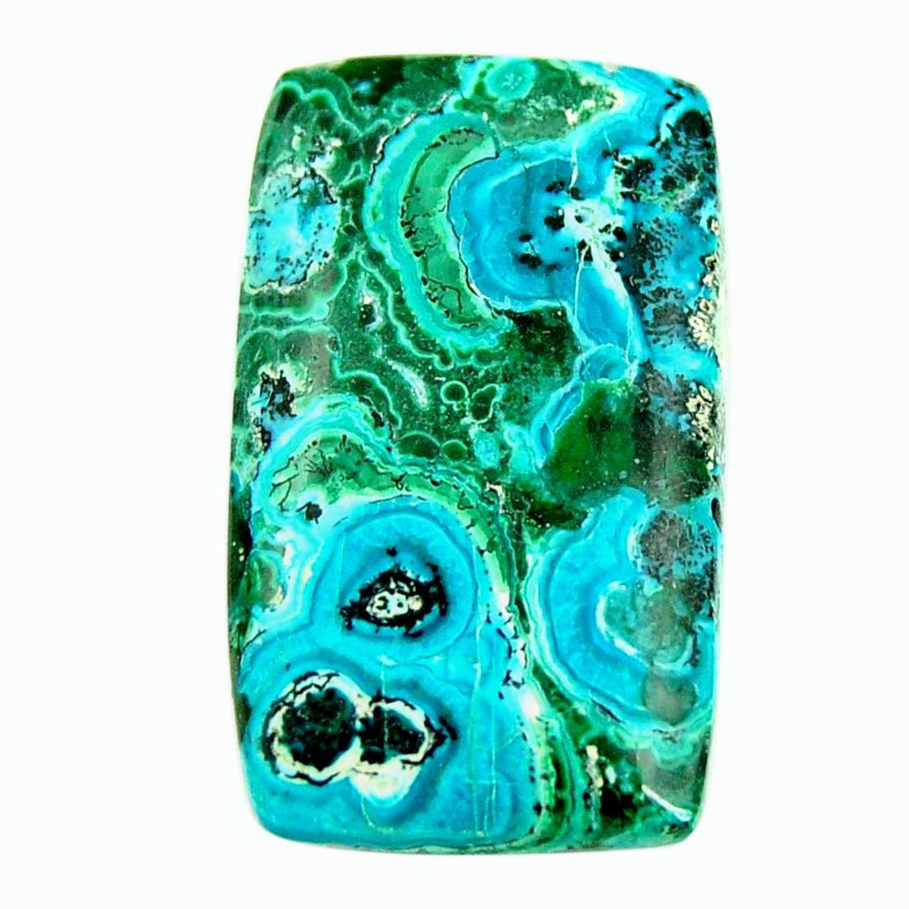 Natural 18.10cts malachite in turquoise green 29x17 mm loose gemstone s17277