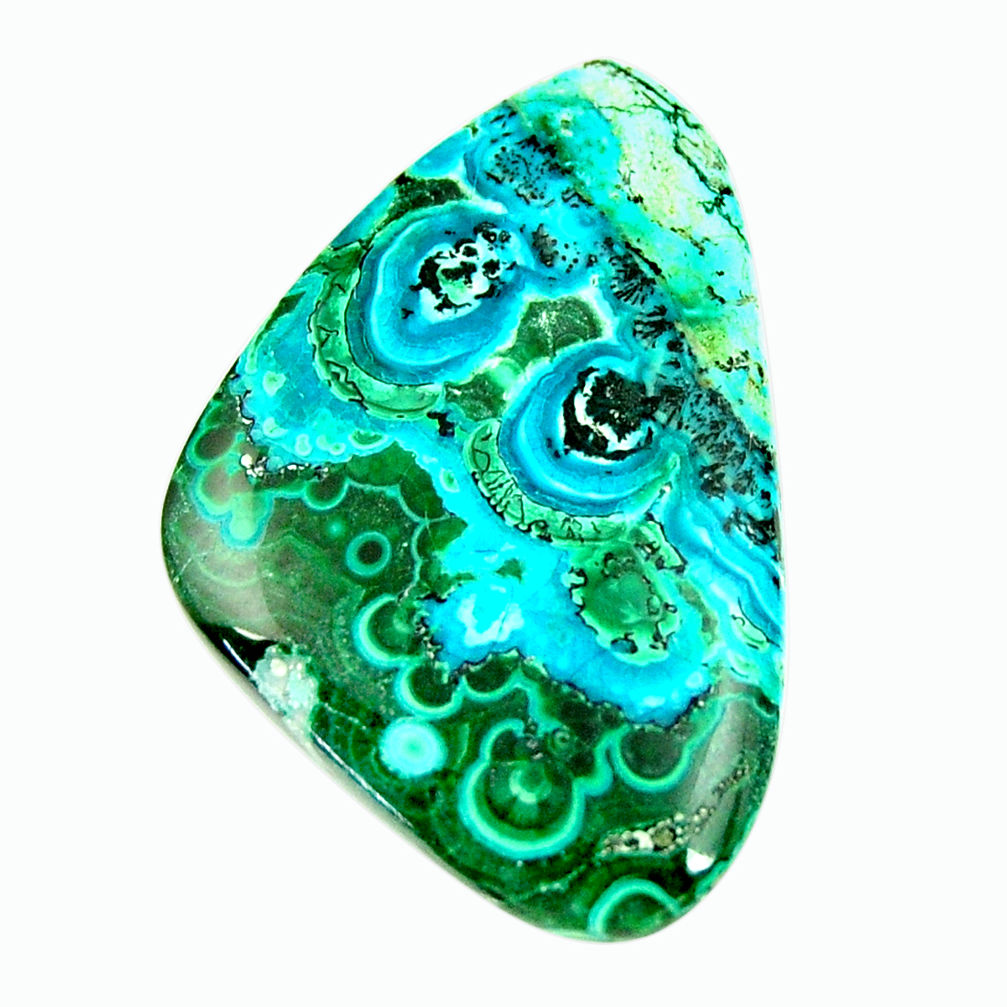 Natural 19.45cts malachite in turquoise green 31.5x21 mm loose gemstone s17227