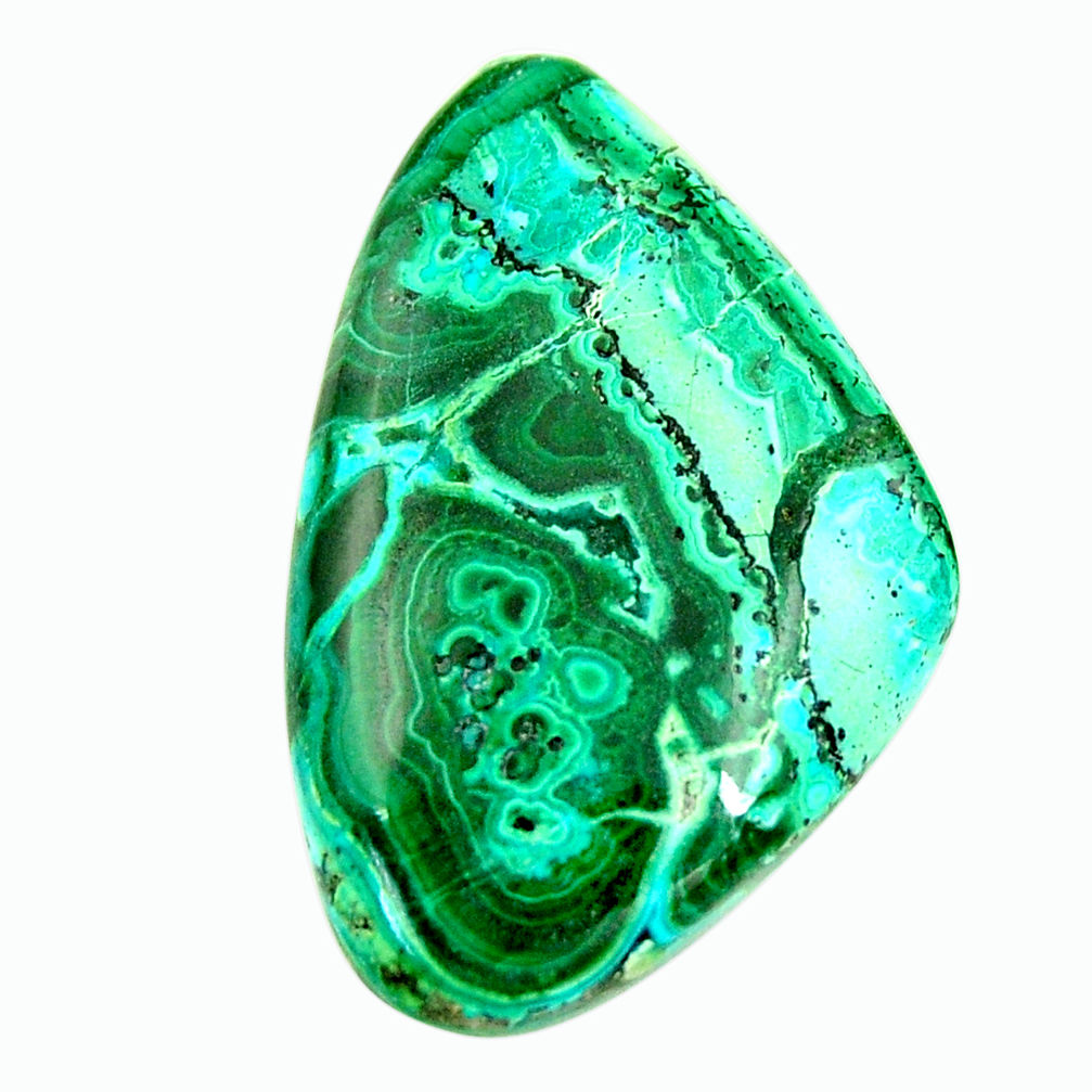 Natural 30.10cts malachite in turquoise green 33x21 mm loose gemstone s17254