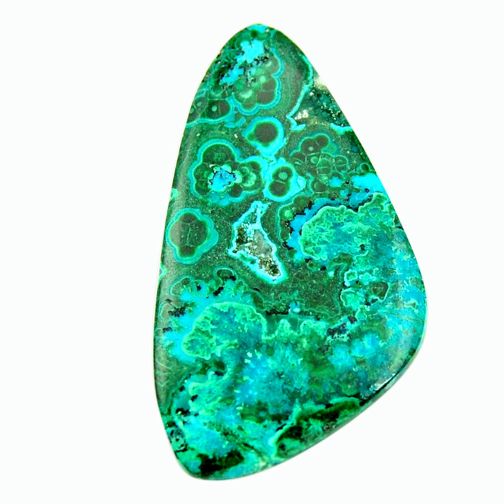 Natural 26.30cts malachite in turquoise green 35x21 mm loose gemstone s17237