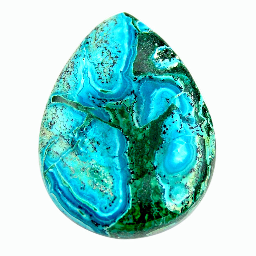  malachite in turquoise green 35x25 mm loose gemstone s17217