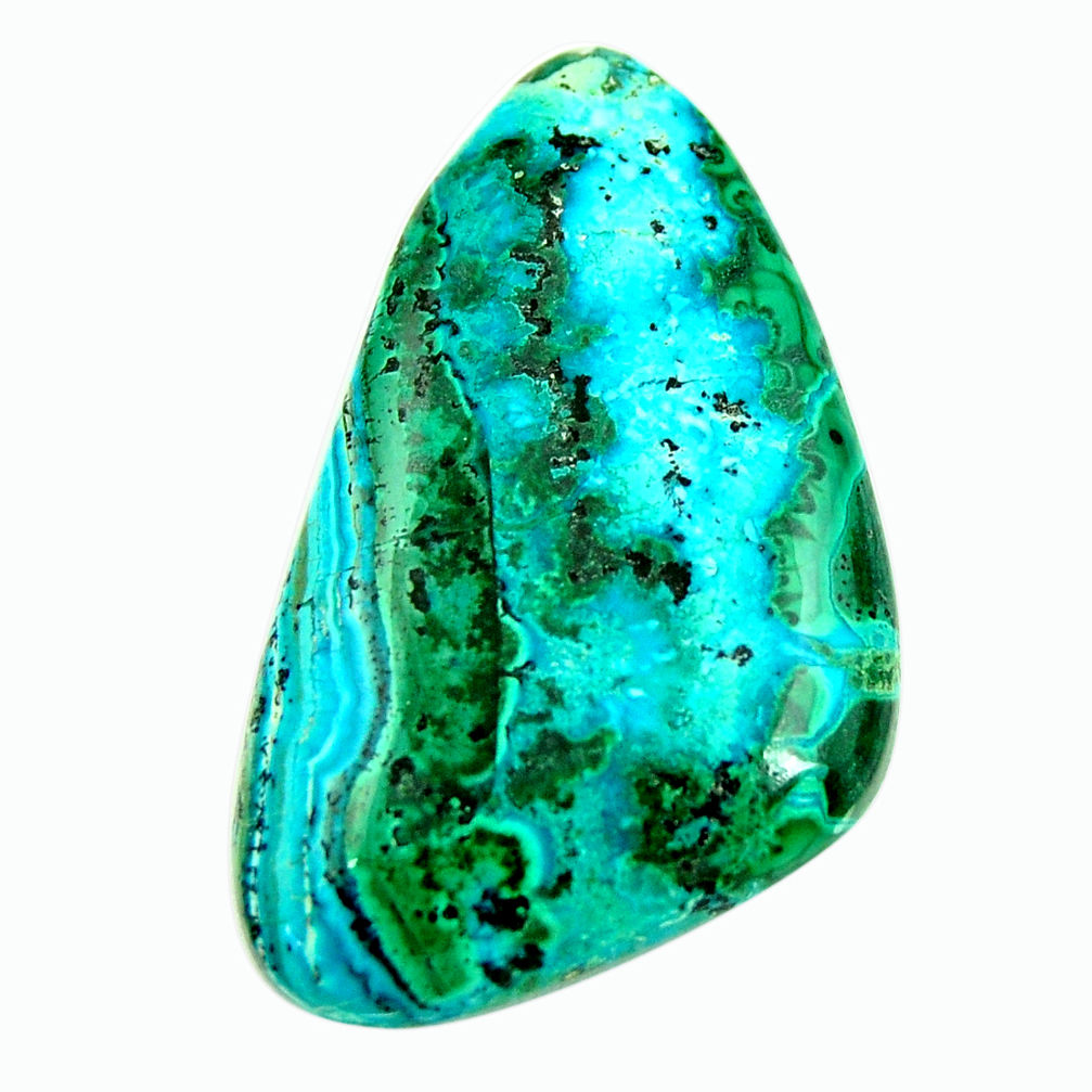  malachite in turquoise green 40x23.5 mm loose gemstone s17204