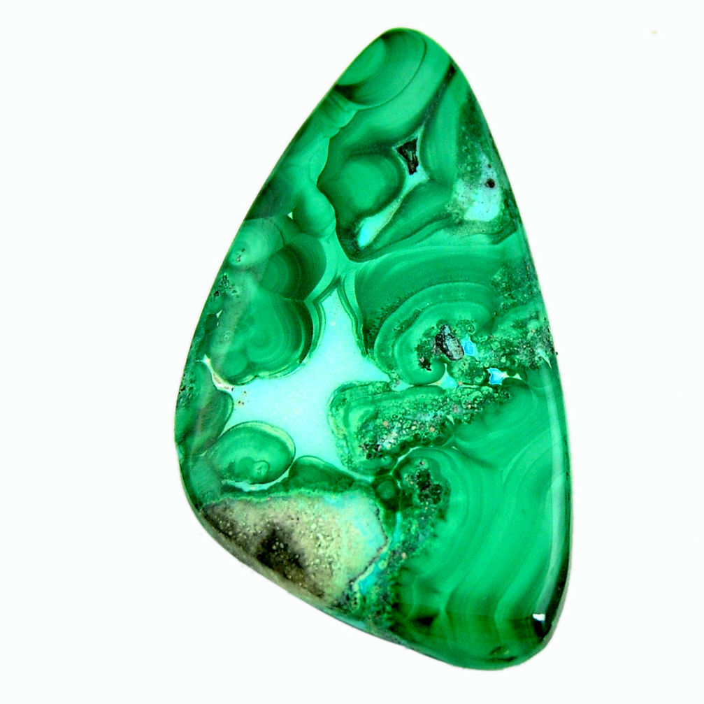 Natural 41.30cts malachite in turquoise green 42x23.5 mm loose gemstone s17209