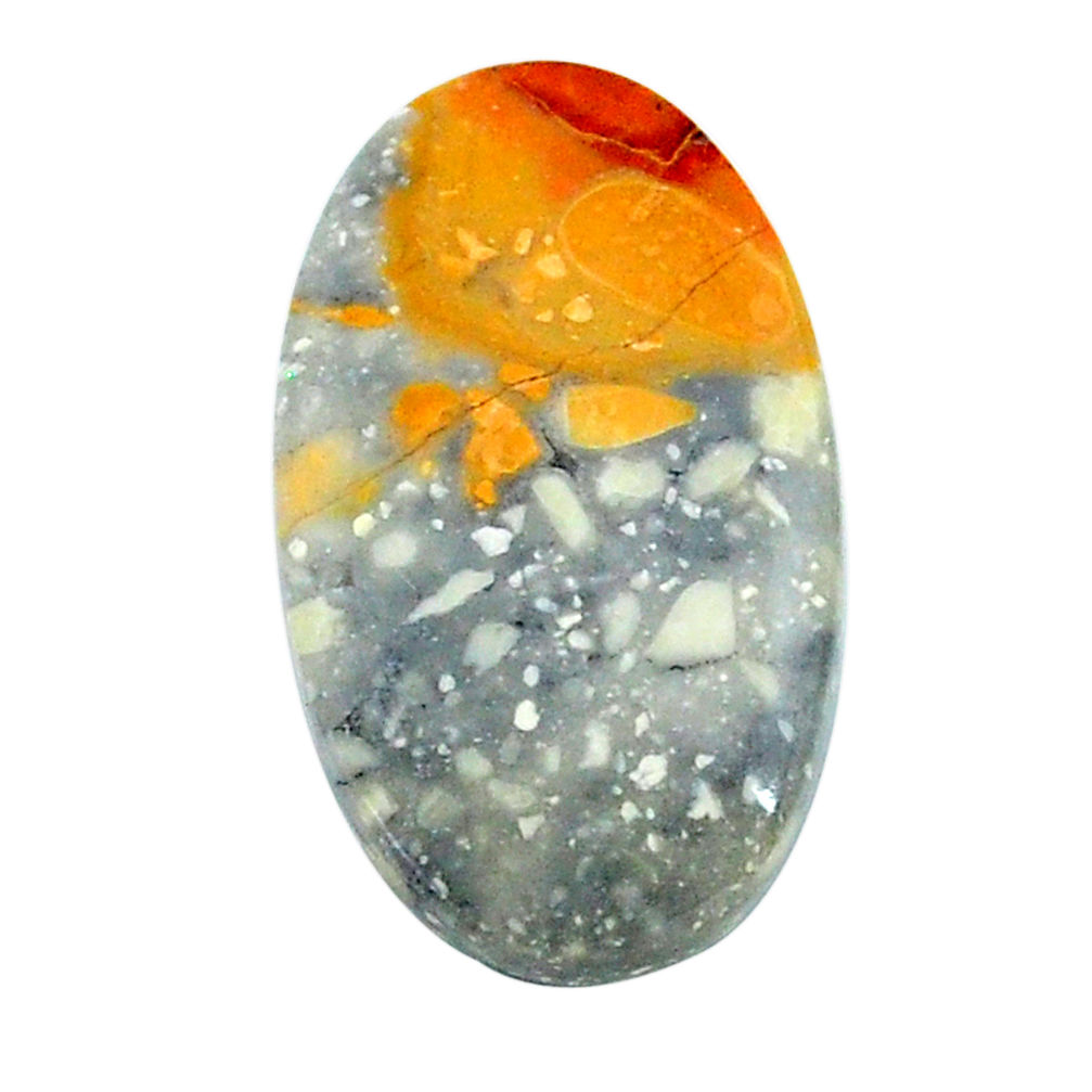 Natural 14.35cts malinga jasper cabochon 25x14 mm oval loose gemstone s24647