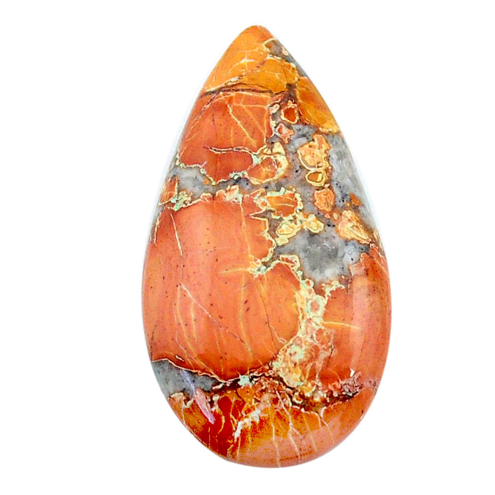 Natural 22.35cts malinga jasper cabochon 32x16.5 mm pear loose gemstone s24664