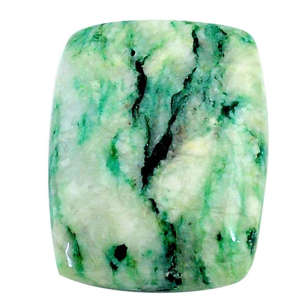 Natural 28.45cts mariposite green cabochon 24x18mm octagan loose gemstone s24814