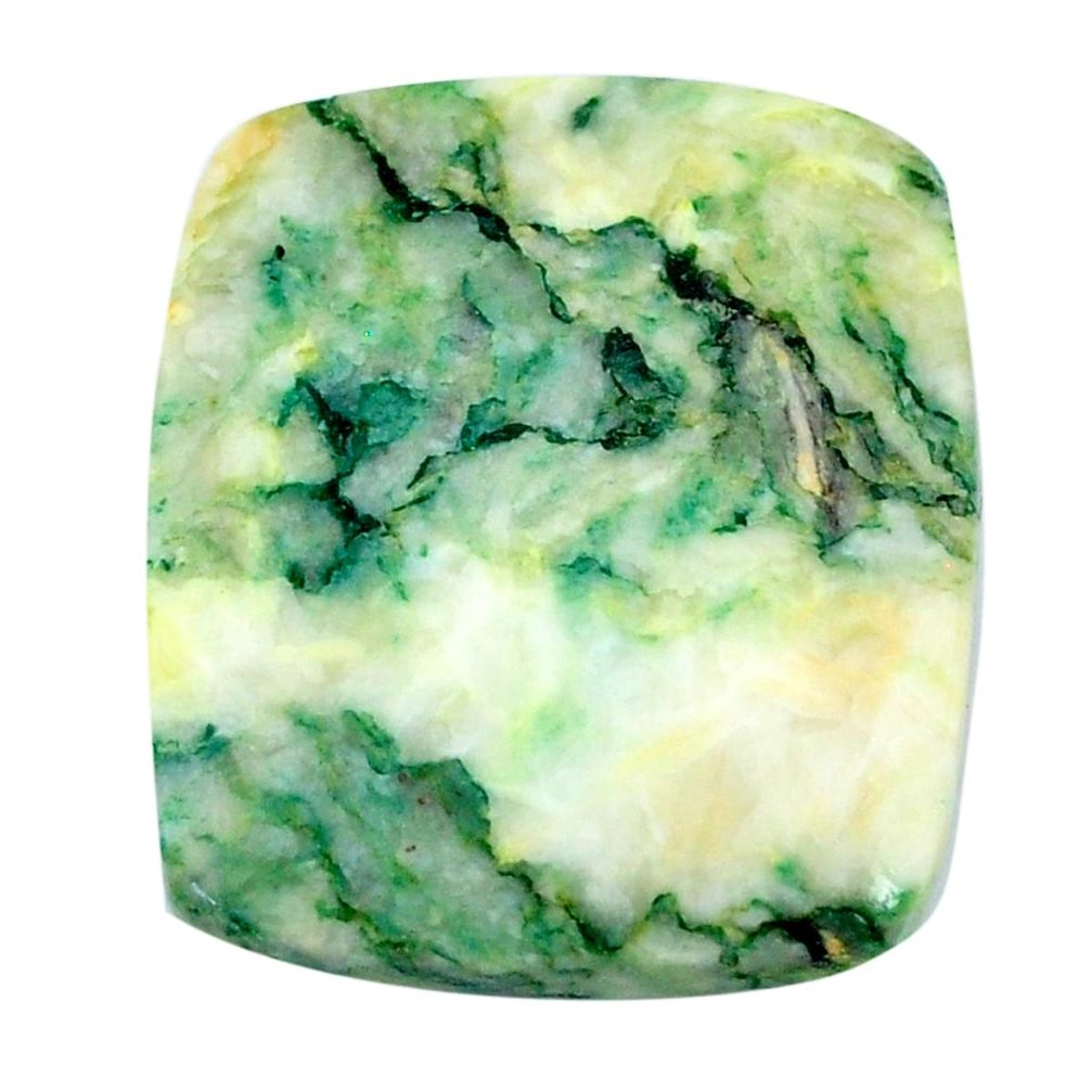 Natural 32.40cts mariposite green cabochon 27x23.5 mm loose gemstone s21496
