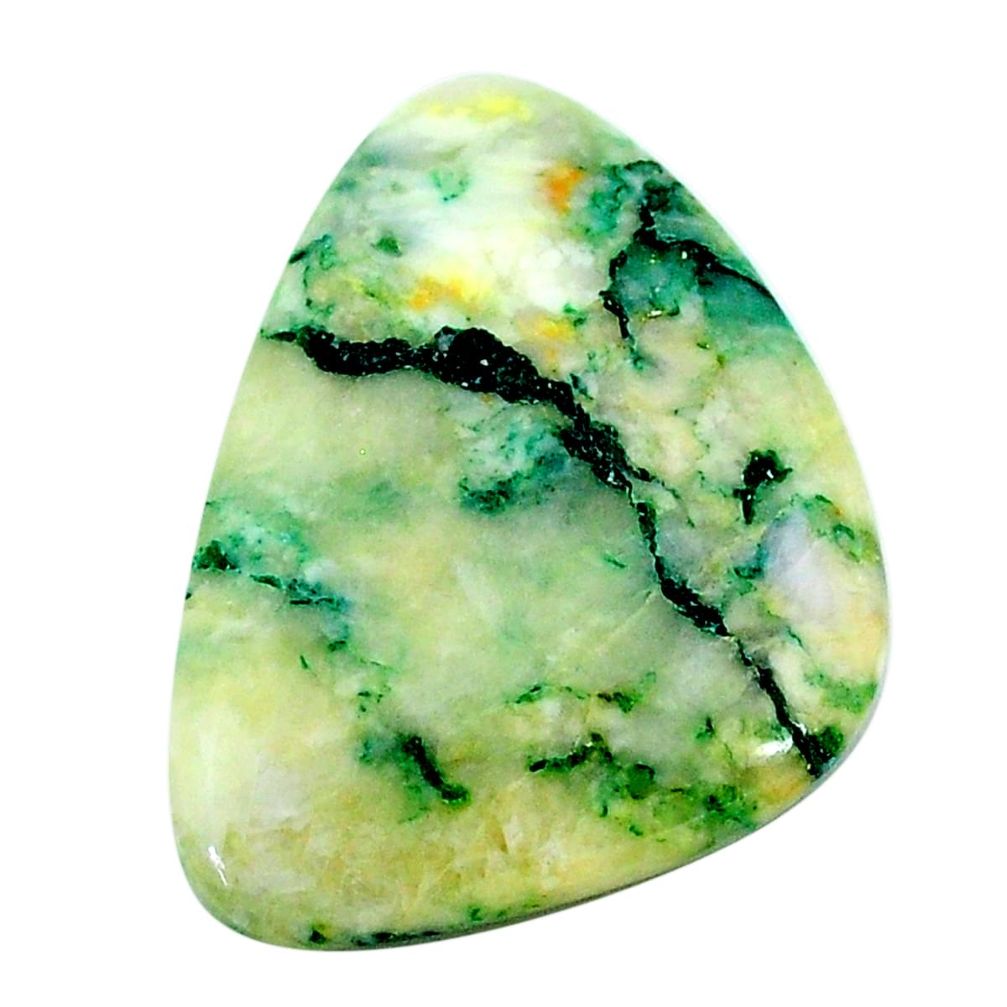 Natural 26.20cts mariposite green cabochon 30x21 mm fancy loose gemstone s24819