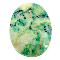 Natural 33.45cts mariposite green cabochon 31x22.5 mm oval loose gemstone s24806