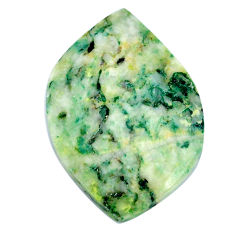 Natural 36.20cts mariposite green cabochon 36x25 mm fancy loose gemstone s21493