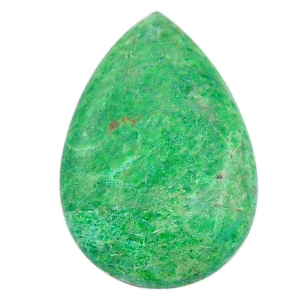 Natural 8.45cts maw sit sit green cabochon 19x13 mm pear loose gemstone s25615