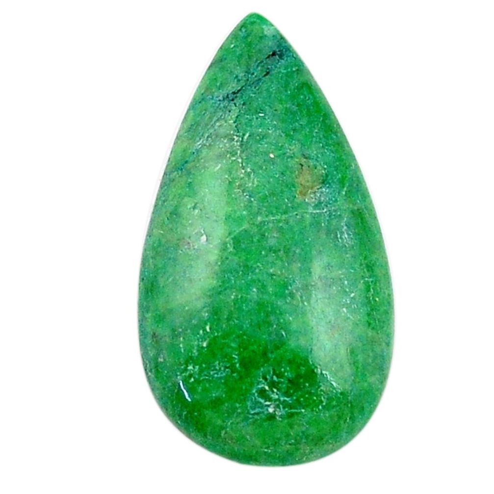 Natural 9.35cts maw sit sit green cabochon 21x11 mm pear loose gemstone s25608