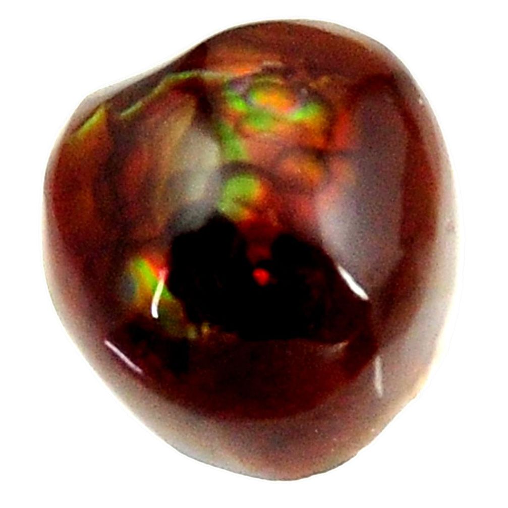 Natural 11.30cts mexican fire agate cabochon 12.5x12 mm loose gemstone s16219