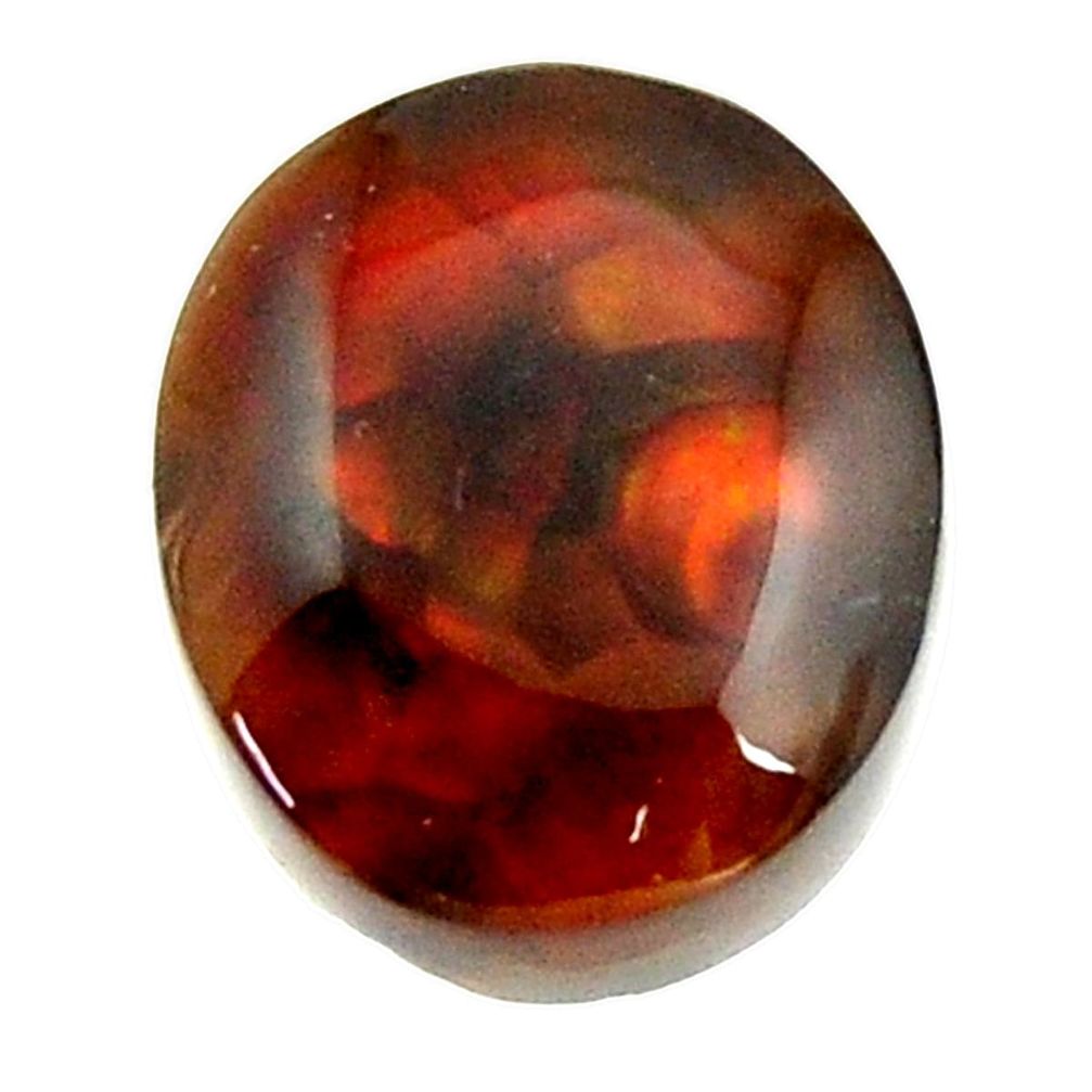 mexican fire agate cabochon 13.5x12 mm loose gemstone s16217