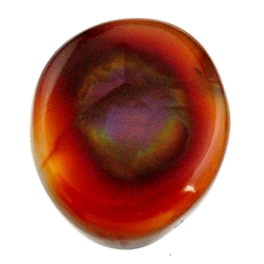 Natural 9.45cts mexican fire agate cabochon 14x12 mm fancy loose gemstone s16215