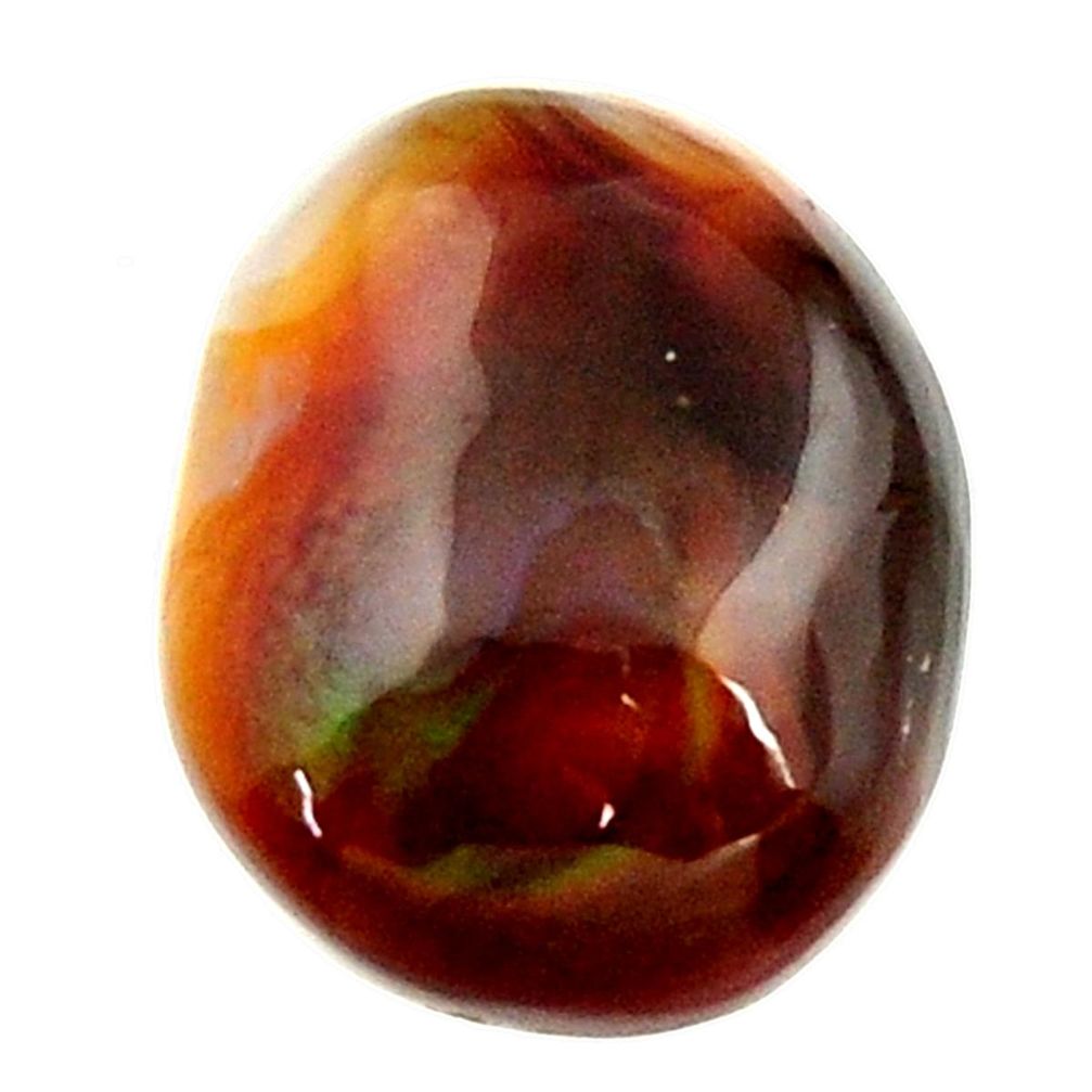 Natural 10.15cts mexican fire agate cabochon 15x12mm fancy loose gemstone s16204