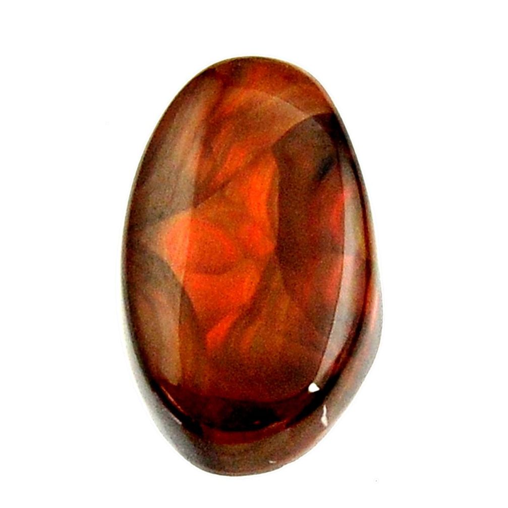 Natural 8.45cts mexican fire agate cabochon 17x10 mm loose gemstone s16209