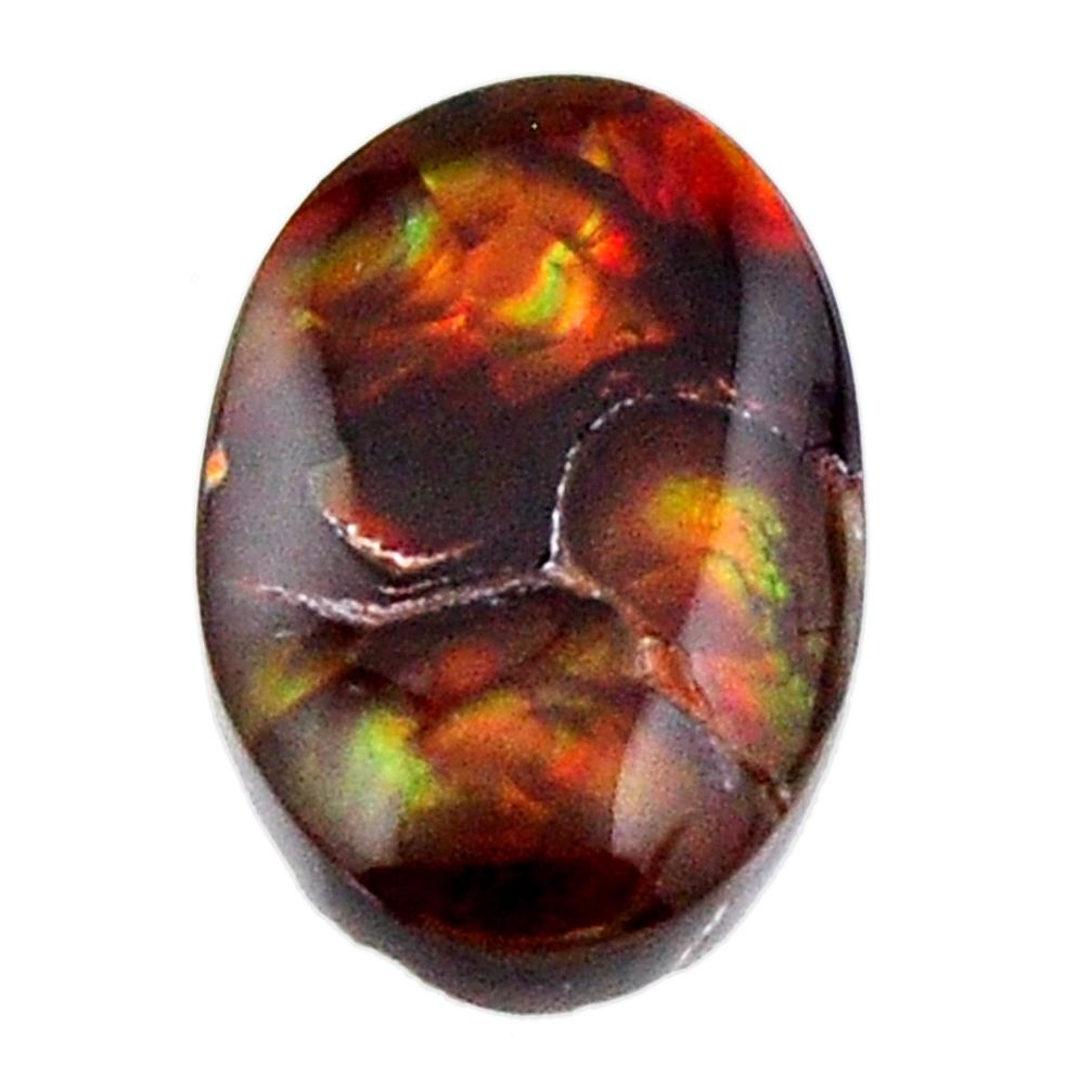 Natural 7.10cts mexican fire agate cabochon 17x11 mm fancy loose gemstone s19224