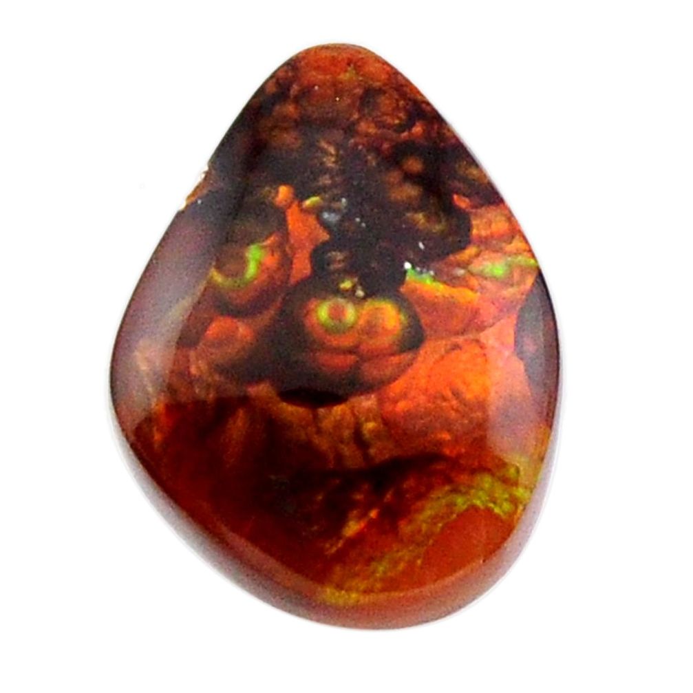 Natural 10.15cts mexican fire agate cabochon 18x13.5 mm loose gemstone s19223