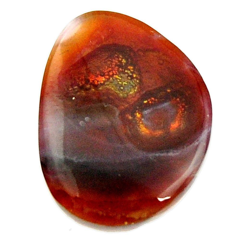  mexican fire agate cabochon 19x15 mm loose gemstone s16162