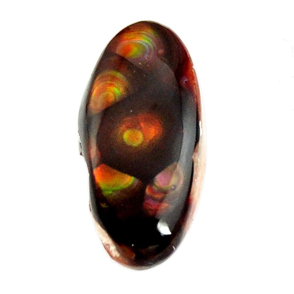 Natural 9.15cts mexican fire agate cabochon 20x10 mm fancy loose gemstone s16192