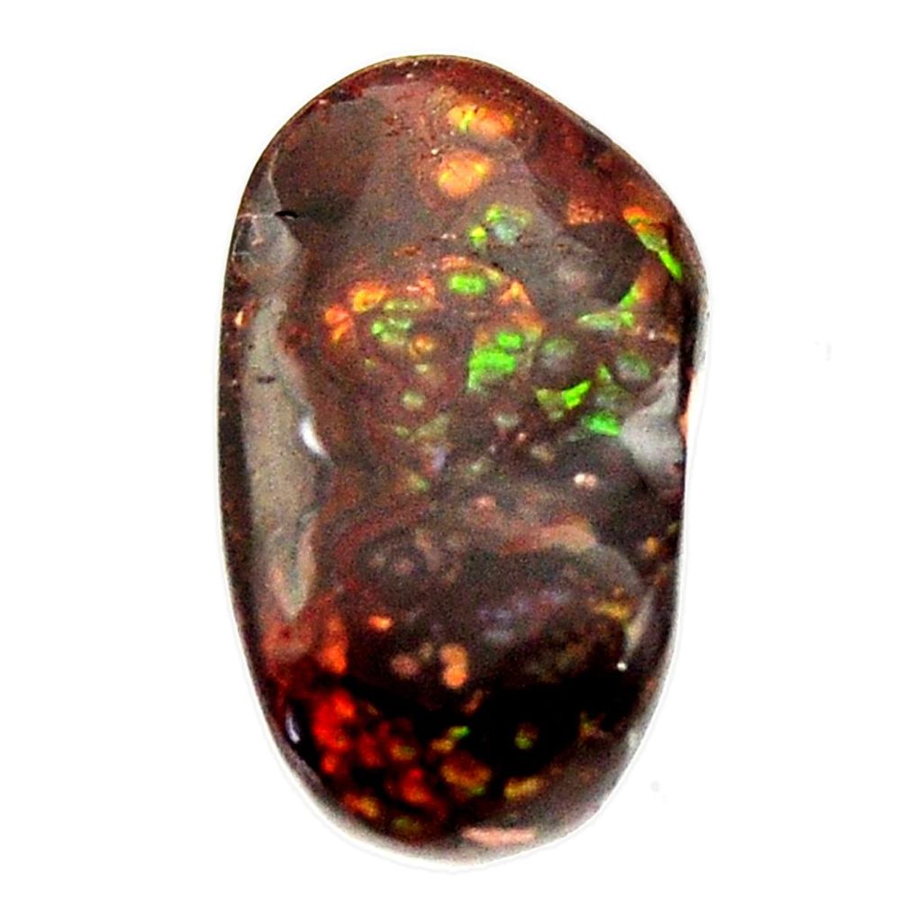 Natural 13.40cts mexican fire agate cabochon 21x12mm fancy loose gemstone s16172