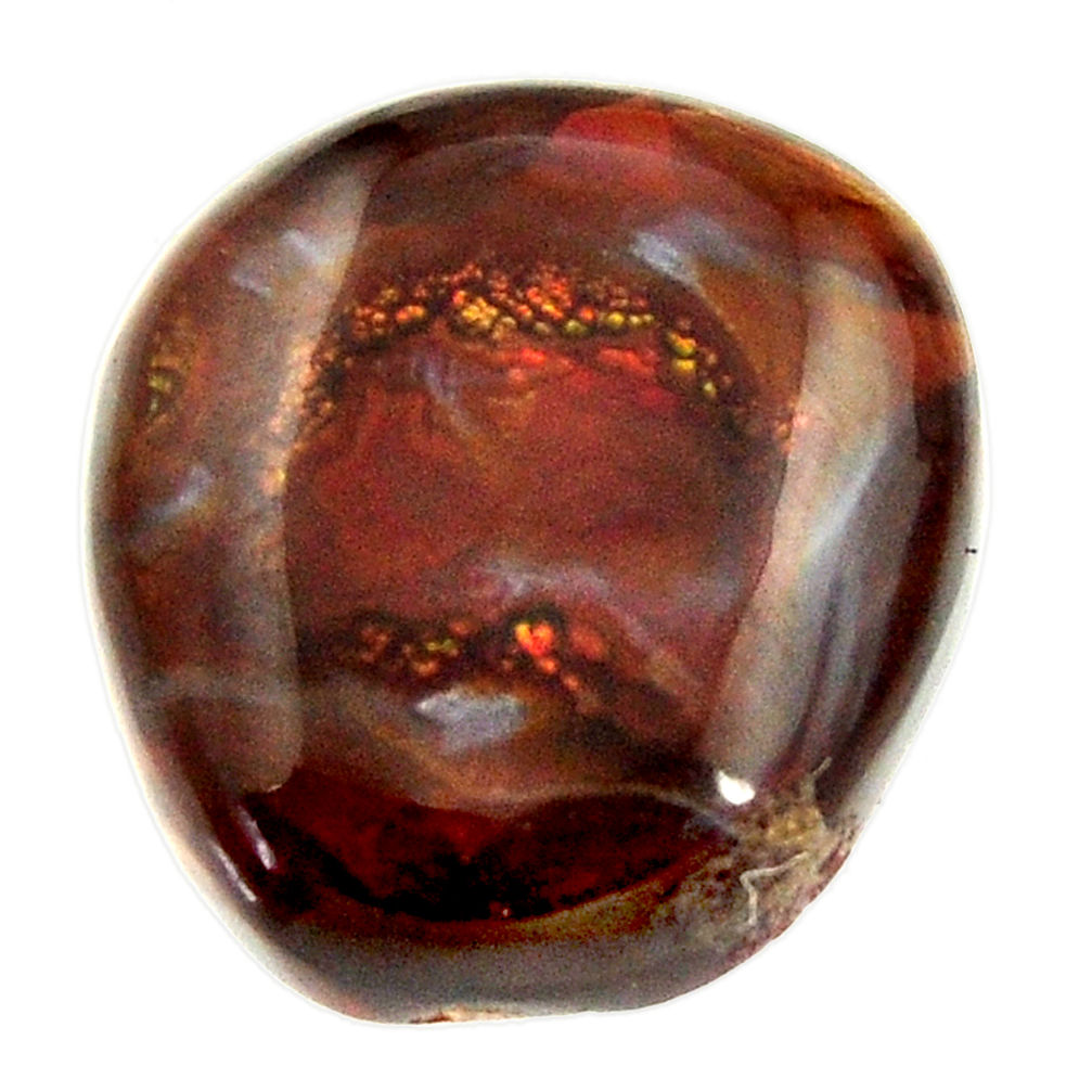  mexican fire agate cabochon 21x19mm fancy loose gemstone s16164