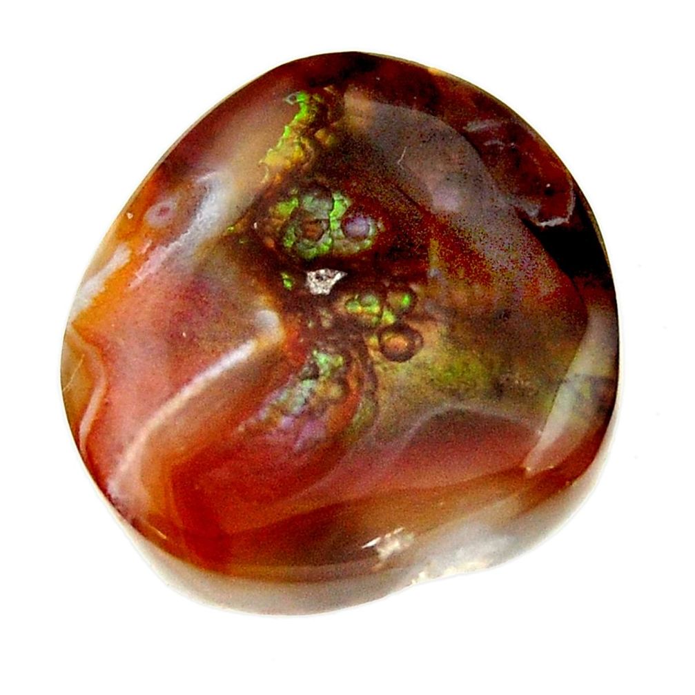 Natural 28.45cts mexican fire agate cabochon 22x21mm fancy loose gemstone s16168