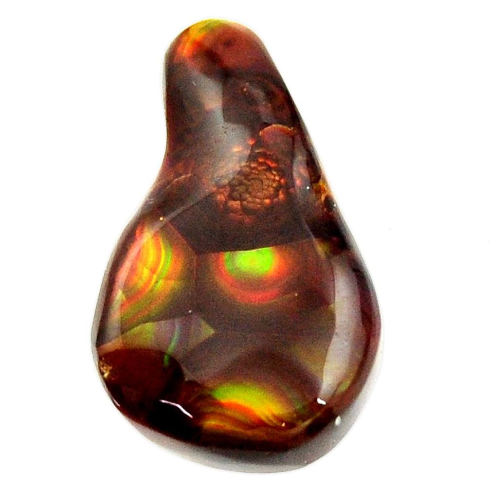 Natural 14.20cts mexican fire agate cabochon 23.5x13.5 mm loose gemstone s16169