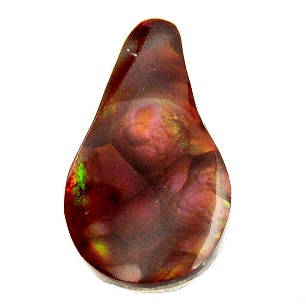 Natural 16.30cts mexican fire agate cabochon 25x14mm fancy loose gemstone s16174