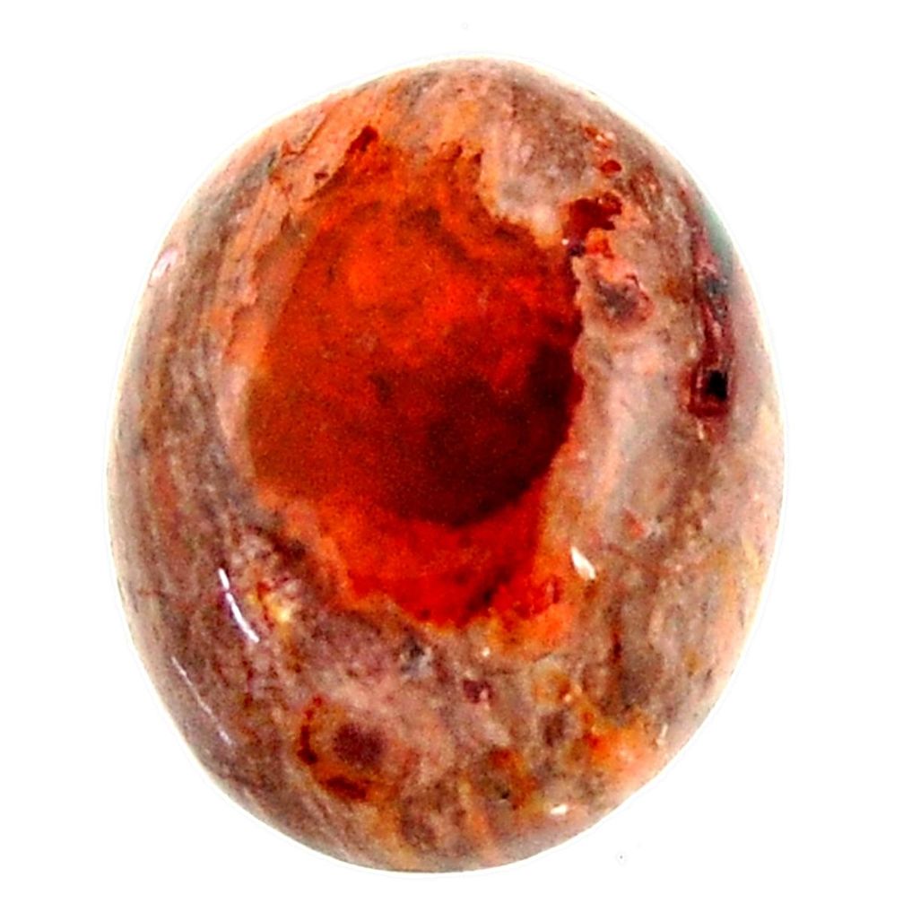 Natural 16.30cts mexican fire opal cabochon 18.5x15mm oval loose gemstone s16243