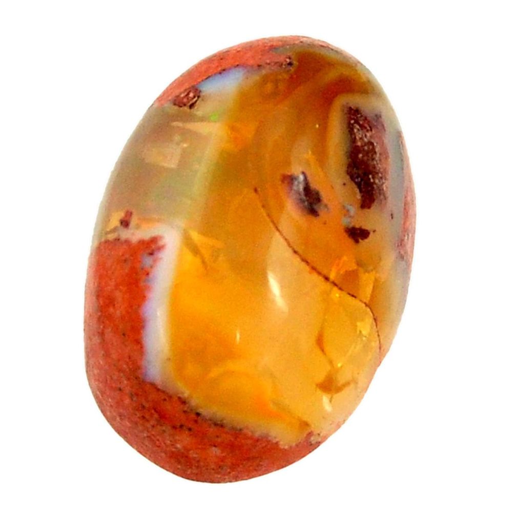 Natural 16.30cts mexican fire opal cabochon 20x13.5mm oval loose gemstone s16222