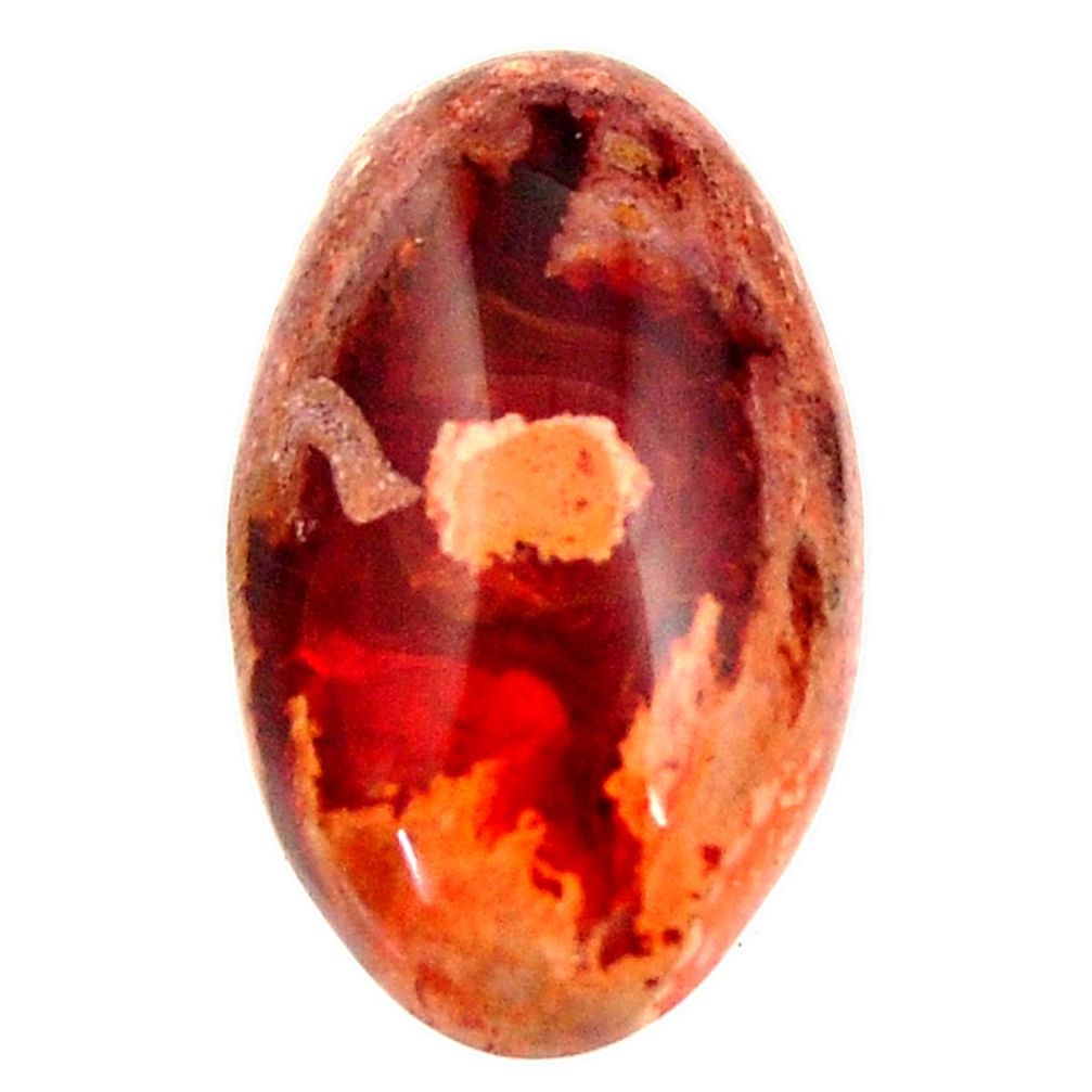 Natural 15.10cts mexican fire opal cabochon 22x13.5mm oval loose gemstone s16242
