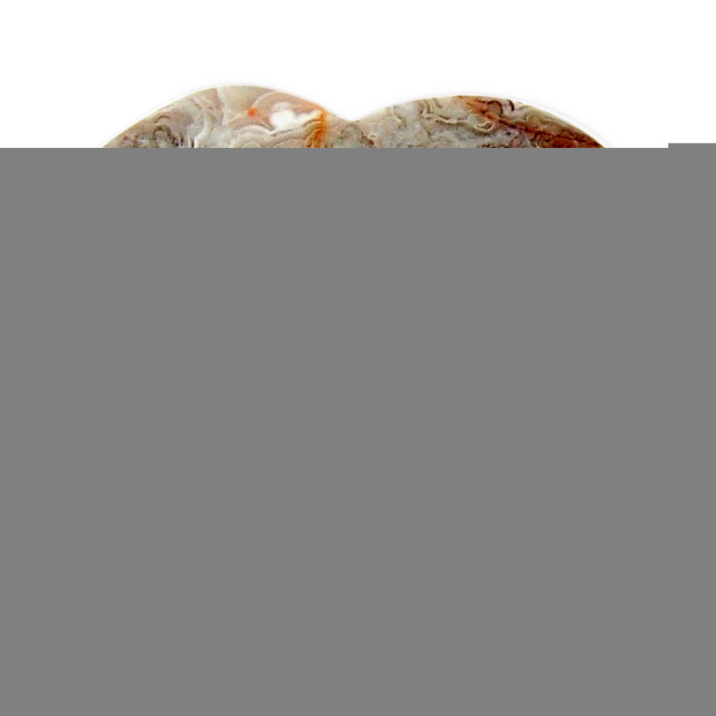 Natural 15.30cts mexican laguna lace agate 21.5x21.5 mm loose gemstone s17408