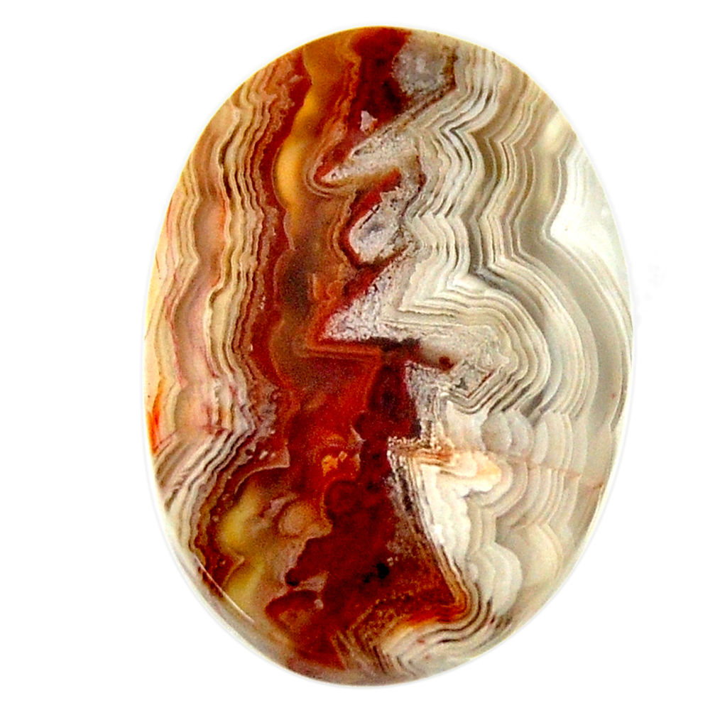  mexican laguna lace agate 26x18 mm oval loose gemstone s17430