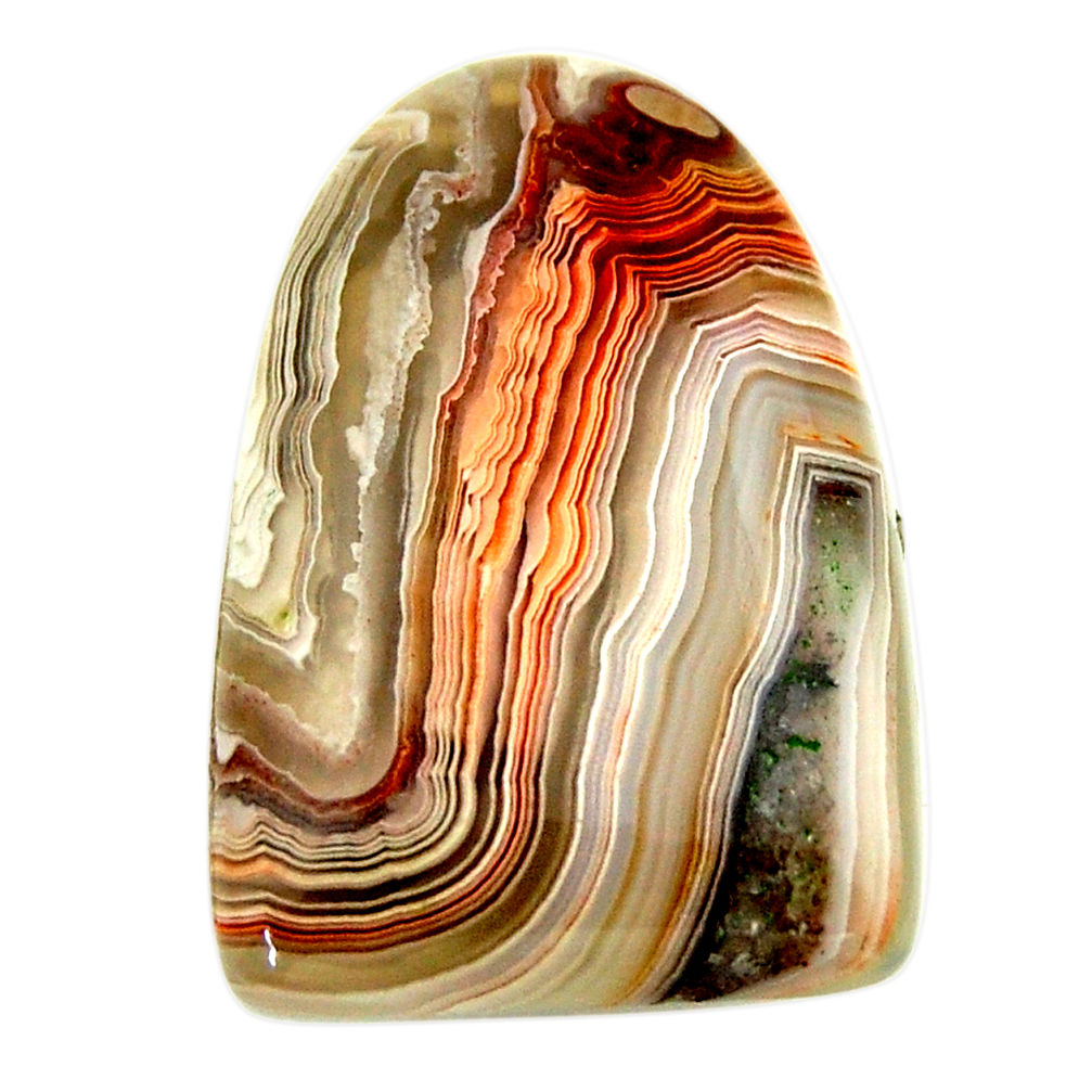 Natural 19.35cts mexican laguna lace agate 27x18 mm fancy loose gemstone s17427