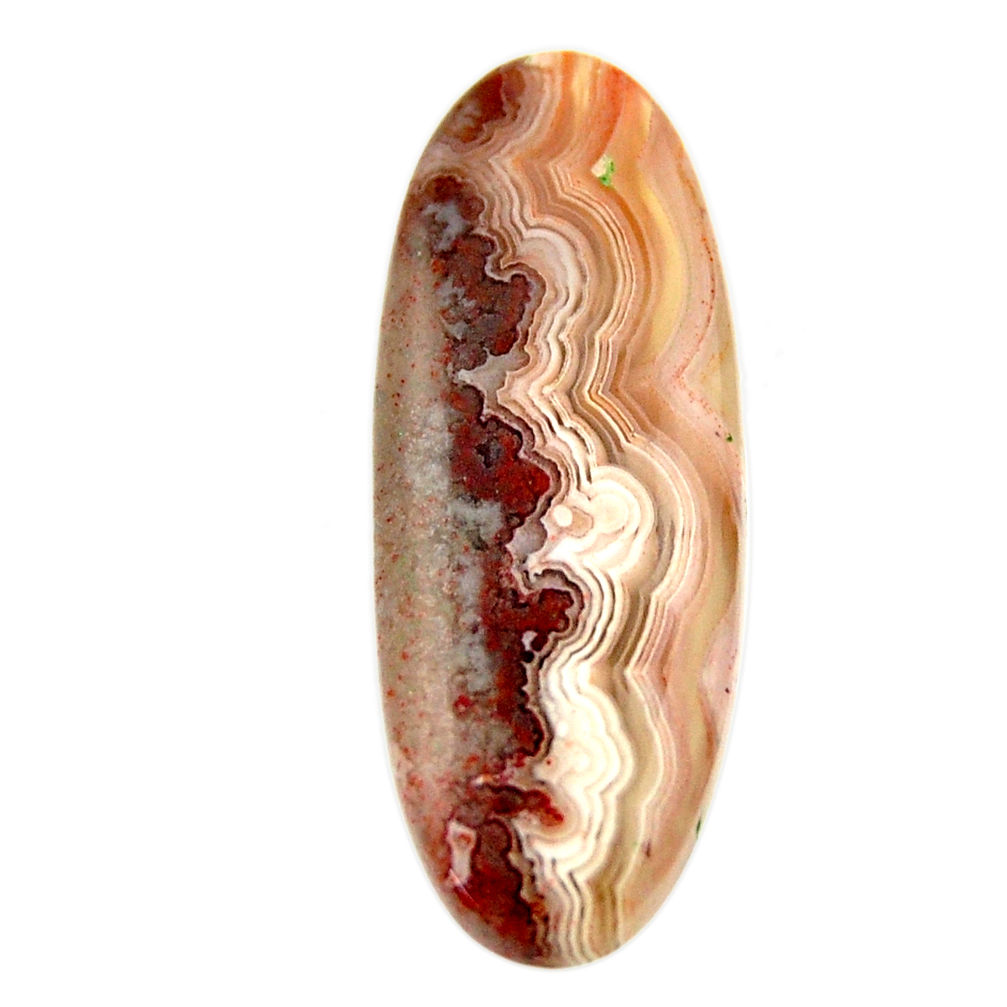 Natural 13.25cts mexican laguna lace agate 32.5x12.5 mm loose gemstone s17433