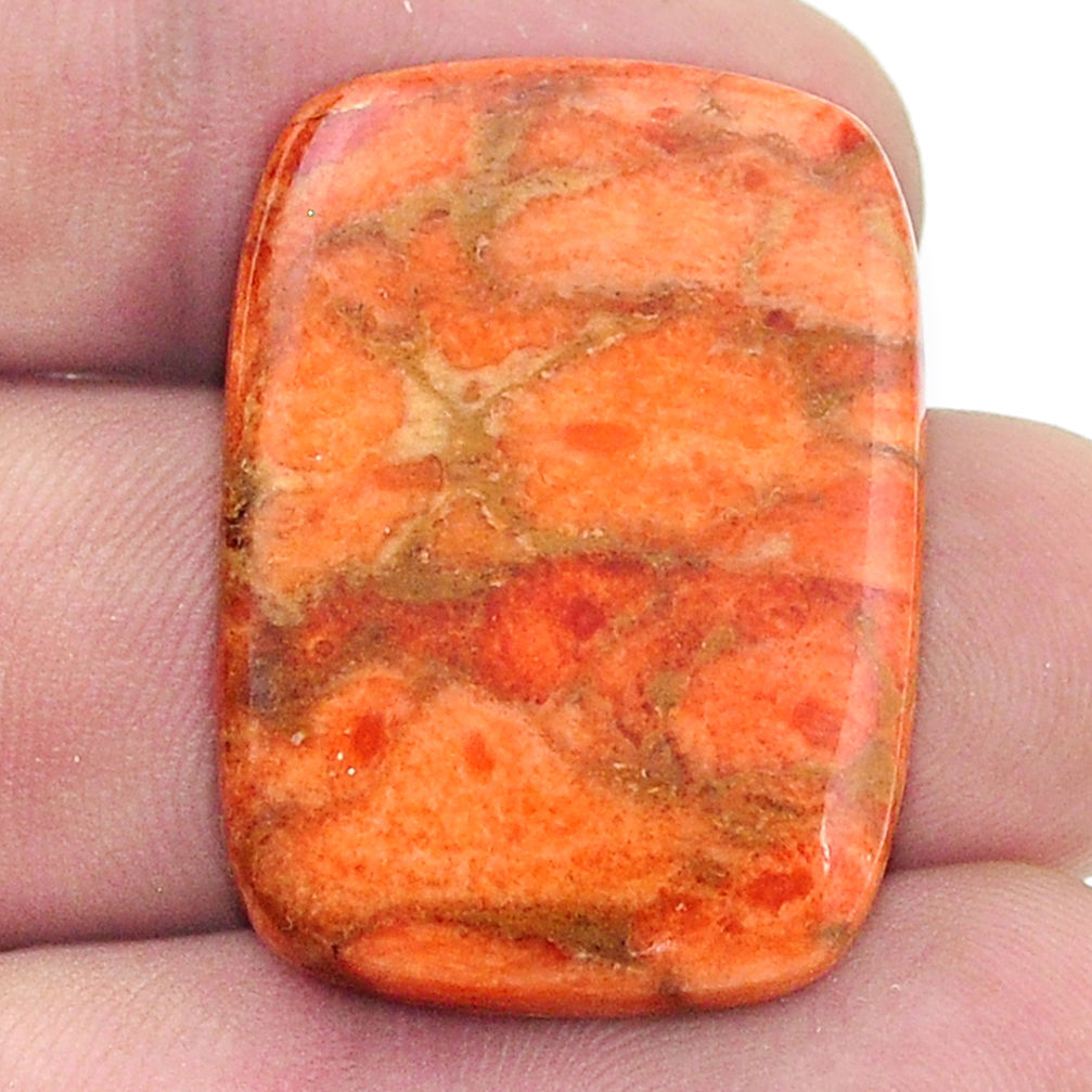 Natural 30.15cts mojave turquoise orange 30x22 mm octagan loose gemstone s27438