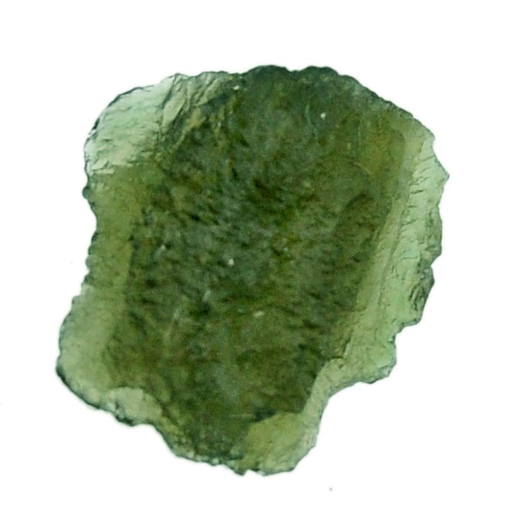 Natural 8.10cts moldavite (genuine czech) rough 15x14 mm loose gemstone s16099