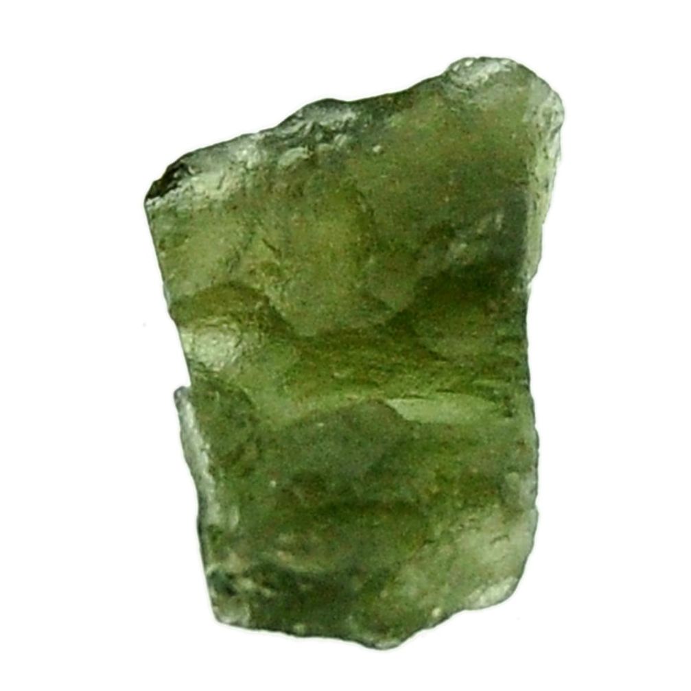 Natural 6.35cts moldavite (genuine czech) rough 16x10 mm loose gemstone s16084