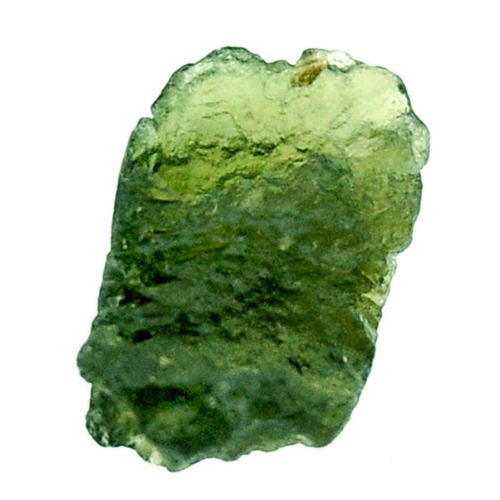 Natural 8.10cts moldavite (genuine czech) rough 16x11 mm loose gemstone s16082