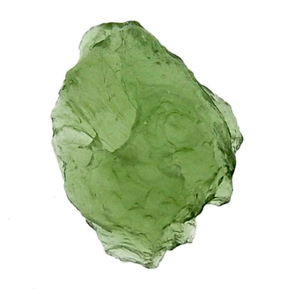 moldavite (genuine czech) rough 16x12 mm loose gemstone s16120